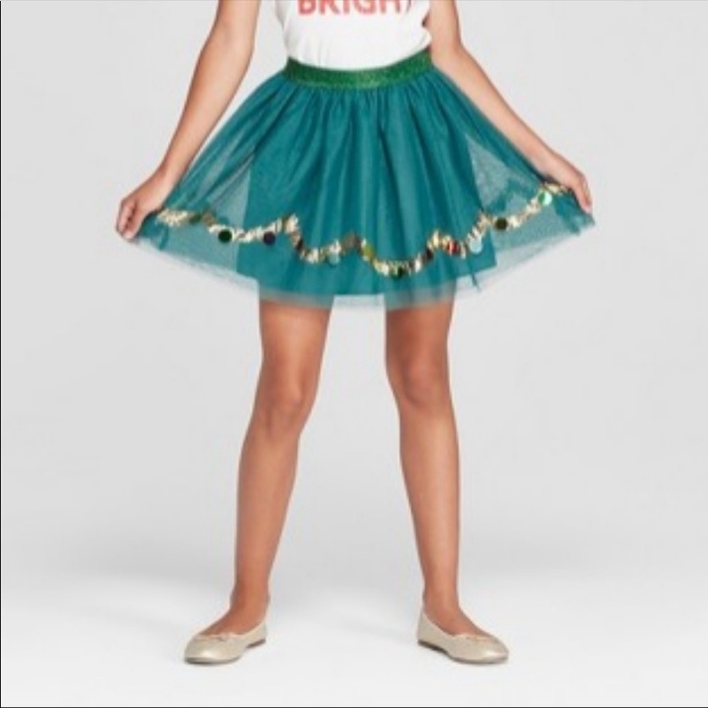 Cat & Jack Green Tutu Skirt, size XS 4/5